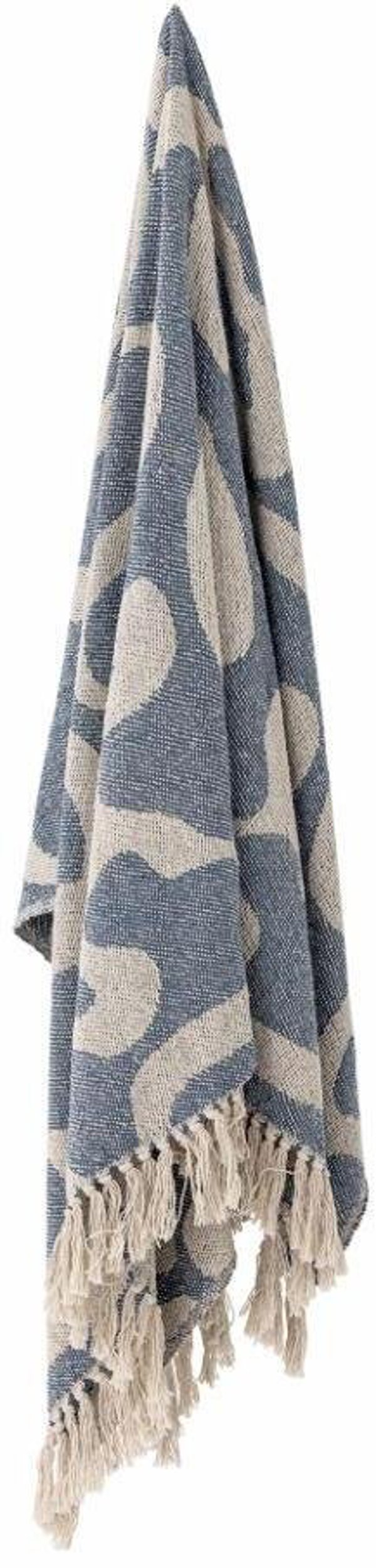 Salobre Plaid, Blå, Genanvendt Bomuld