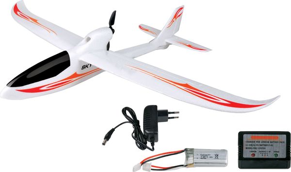 Τηλεκατευθυνόμενο Αεροπλάνο Amewi Skyrunner V3, RC Μοντέλο με Σύστημα Σταθεροποίησης Γυροσκοπίου, Ready-To-Fly (RTF)