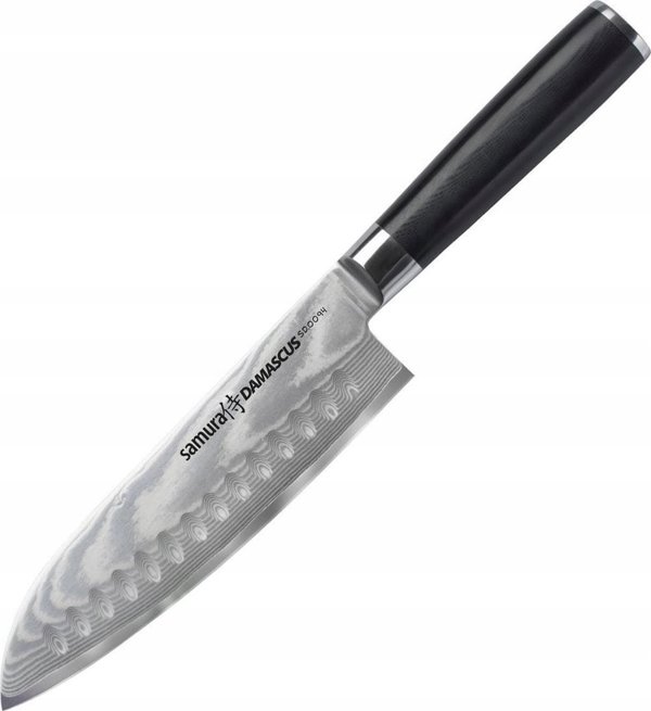 Samura Damascus Santoku Μαχαίρι Σεφ με Κυψέλες, 18cm