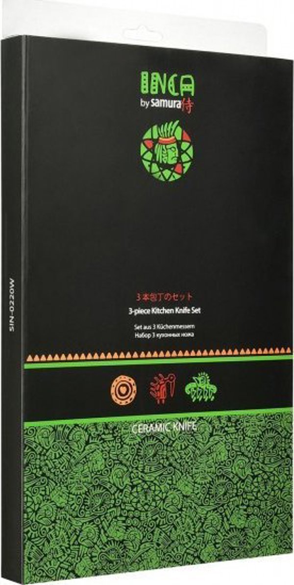 Samura Samura INCA CERAMICA BIANCO SET 3 PZ (FILETTARE -NAKIRI-CHEF)