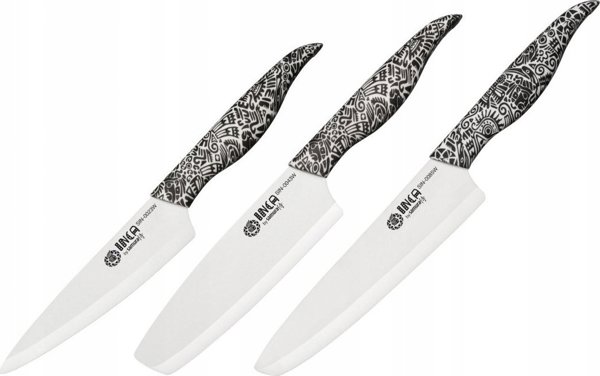 Samura Samura INCA CERAMICA BIANCO SET 3 PZ (FILETTARE -NAKIRI-CHEF)