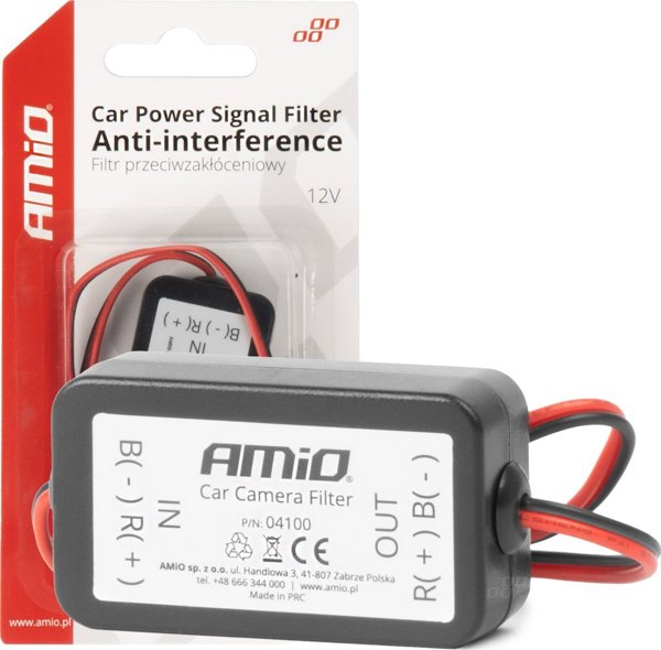 Φίλτρο Αντιπαρεμβολών Αυτοκινήτου 12V amio-04100