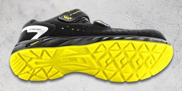 VM FOOTWEAR Προστατευτικά σανδάλια Edmonton 2275-S1PL ESD, μέγεθος 41, μαύρο-κίτρινο