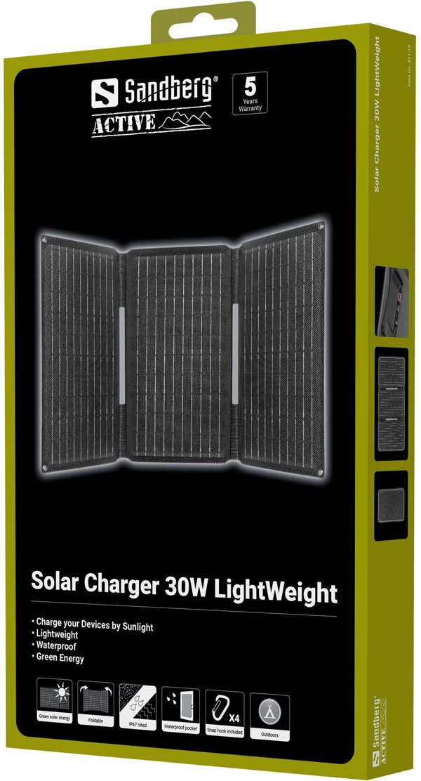 SANDBERG Solar Charger 30W LightWeight