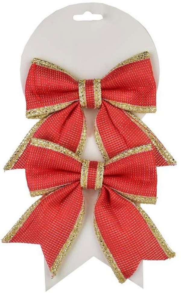 SANTA LILA σετ 2 Kokard 13x14cm
