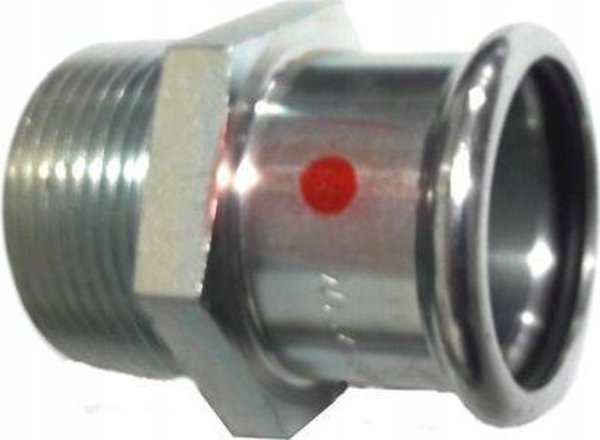 Σύνδεσμος Μεταβατικός SANHA-Therm C-Stahl, Γαλβανισμένος Ανθρακούχος Χάλυβας, d35 x 1" GZ, 4021343338625