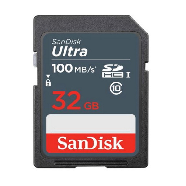Κάρτα μνήμης SanDisk 32GB SDHC Ultra 100 MB/s 6196591852750