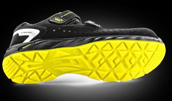 Sandalai Ochronne VM FOOTWEAR Edmonton 2275-S1PL ESD Rozm. 43 Czarno-Zolte
