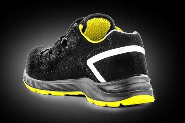 Sandalai Ochronne VM FOOTWEAR Edmonton 2275-S1PL ESD Rozm. 43 Czarno-Zolte