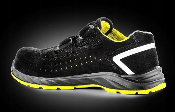 Sandalai Ochronne VM FOOTWEAR Edmonton 2275-S1PL ESD Rozm. 43 Czarno-Zolte