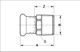 SANHA Purapress Μεταβατικό ρακόρ ZW x GZ 35mm x 1" (18243351)