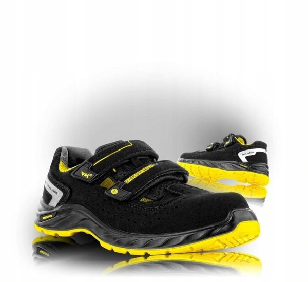 Sandaly ochronne VM FOOTWEAR Edmonton 2275-S1PL ESD rozm. 42 czarno-zolte