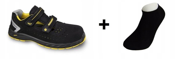 Sandaly ochronne VM FOOTWEAR Edmonton 2275-S1PL ESD rozm. 42 czarno-zolte