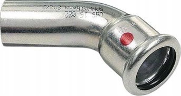 SANHA Αγκώνας 45° SANHA-Therm ZWxZZ 67mm - Εξάρτημα Πρεσαριστής Σύνδεσης
