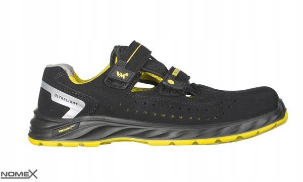 Sandalier Ochronne VM FOOTWEAR Edmonton 2275-S1PL ESD rozmiar 44 czarno-zolte