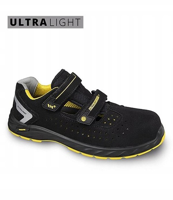 Sandalier Ochronne VM FOOTWEAR Edmonton 2275-S1PL ESD rozmiar 44 czarno-zolte