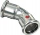 SANHA Αγκώνας Διπλής Καμπύλης 45° SANHA-Therm ZWxZW, 67mm