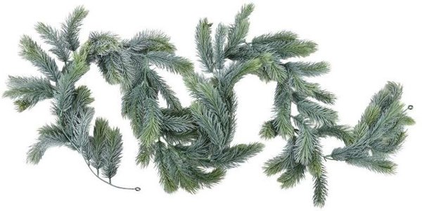 Γιρλάντα SANTA LILA 190x14cm χιονισμένη