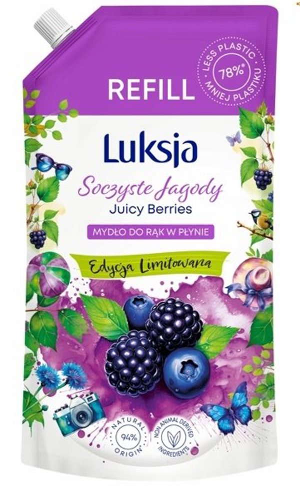 Luksja Ανταλλακτικό Κρεμοσάπουνο Χεριών Jagoda & Cream 900ml (Sarantis)