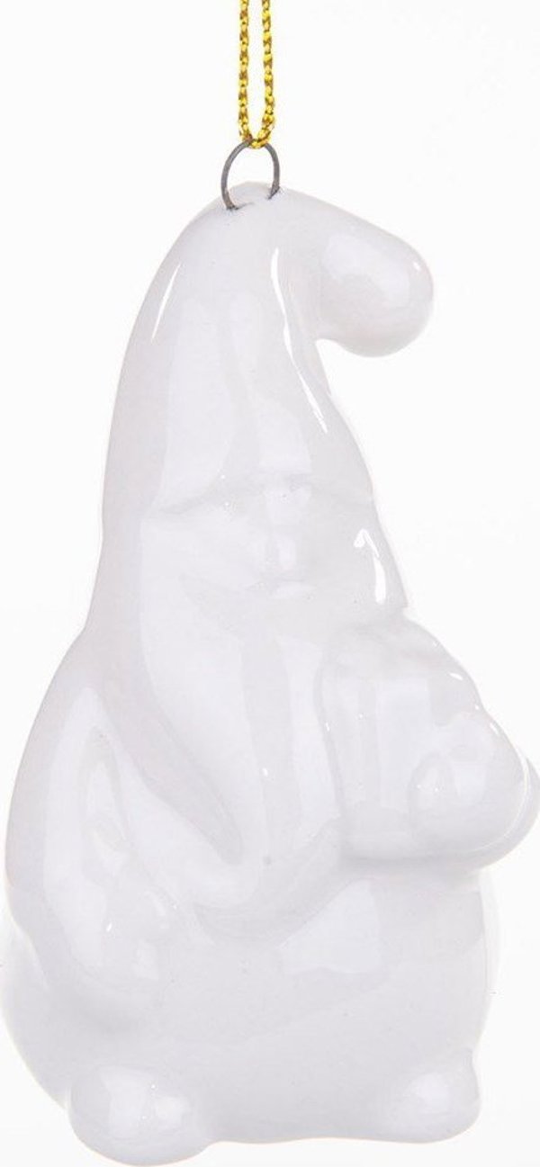 Saska Garden Χριστουγεννιάτικη Κεραμική Μπάλα MIKOLAJ 7,8cm - Διακοσμητικό Στολίδι Αγίου Βασίλη