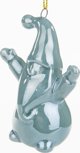 Saska Garden Χριστουγεννιάτικη Κεραμική Μπάλα MIKOLAJ 7,8cm - Διακοσμητικό Στολίδι Αγίου Βασίλη