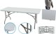 Saska Garden Πτυσσόμενο Τραπέζι Catering 180x70cm, Λευκό, Αντοχή έως 100kg