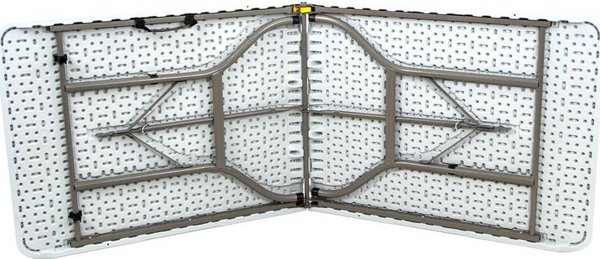 Saska Garden Πτυσσόμενο Τραπέζι Catering 180x70cm, Λευκό, Αντοχή έως 100kg