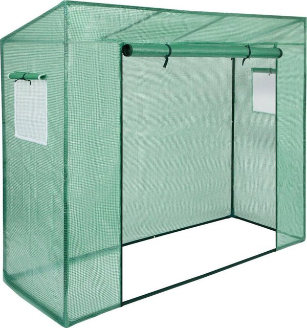Θερμοκήπιο για ντομάτες και αγγούρια Saska Garden 200x77x168-150CM PE πράσινο