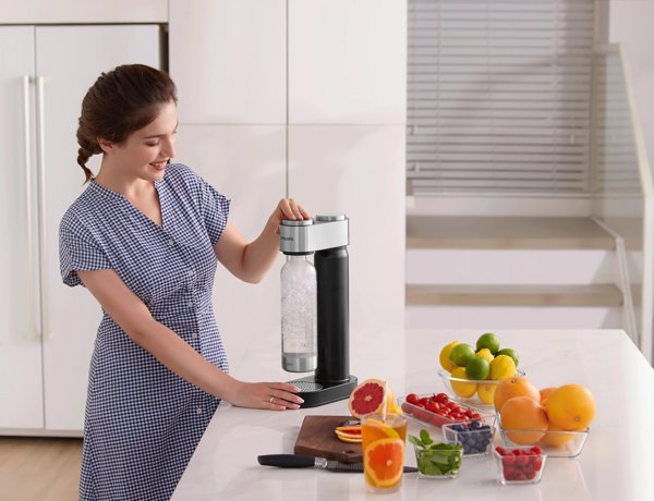Philips GoZero Soda Maker - Συσκευή Παρασκευής Ανθρακούχου Νερού, Μαύρο Χρώμα, Ανοξείδωτο Ατσάλι