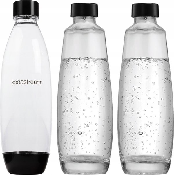 Saturator Sodastream Duo + 3 butelki + gaz Czarny