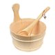 SAUNA BUCKET WITH LADLE (4 L)