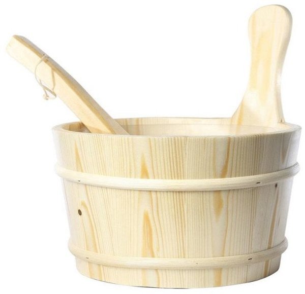 SAUNA BUCKET WITH LADLE (4 L)