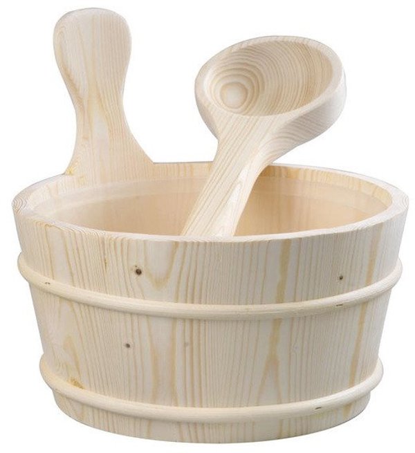 SAUNA BUCKET WITH LADLE (4 L)