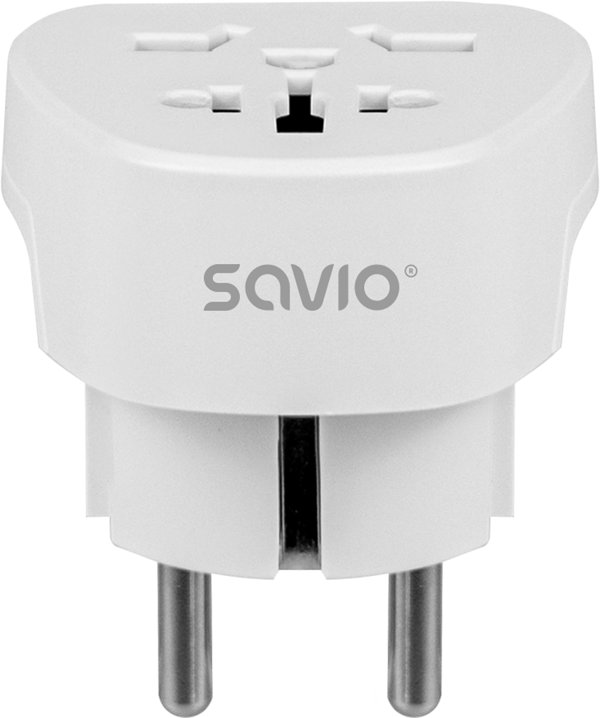 SAVIO AP-06 Αντάπτορας Ταξιδίου, Παγκόσμια Πρίζα – EU Φις