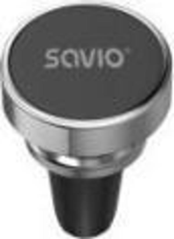 Savio CH-03 Μαγνητική Βάση Στηρίγματος Smartphone για Αεραγωγό Αυτοκινήτου, Αλουμινίου, Μαύρη