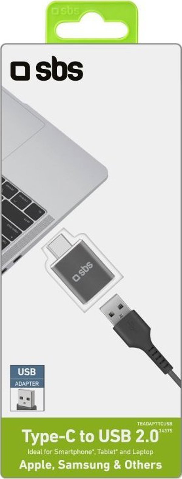 SBS Mobile SBS USB-C σε USB Adapter, μαύρο