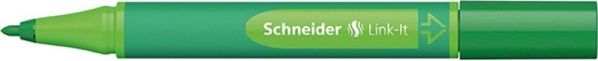 Schneider Μαρκαδόρος Link-it Πράσινο, Μύτη 1.00mm, Fiber Tip, Ιδανικός για Σημειώσεις και Σχέδια