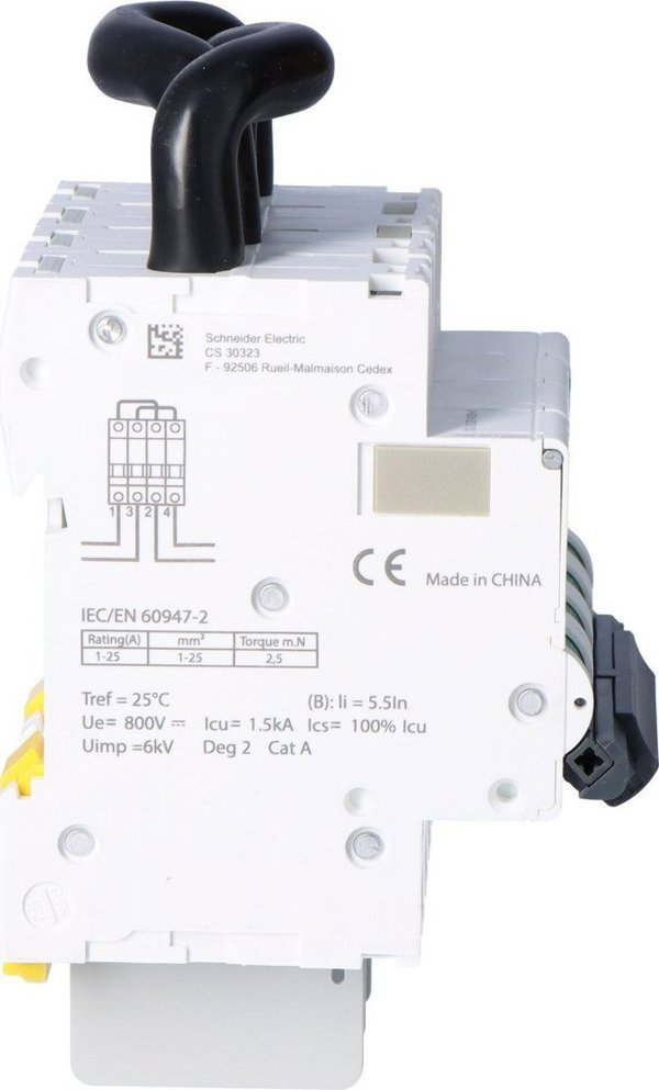 Schneider Electric Διακόπτης Υπερφόρτωσης PV-DC C60PV-DC-13, 2P, 13A, 800V, A9N61658