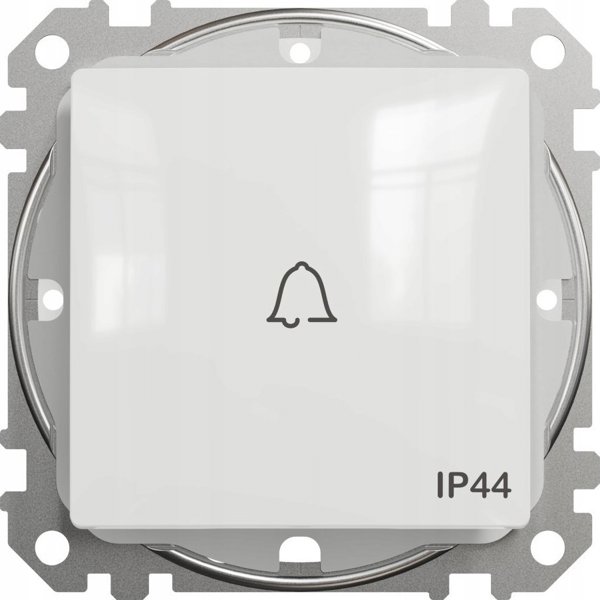 Schneider Sedna Design Πλήκτρο Κουδουνιού SDD211131 IP44, Λευκό