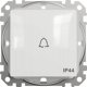 Schneider Sedna Design Πλήκτρο Κουδουνιού SDD211131 IP44, Λευκό