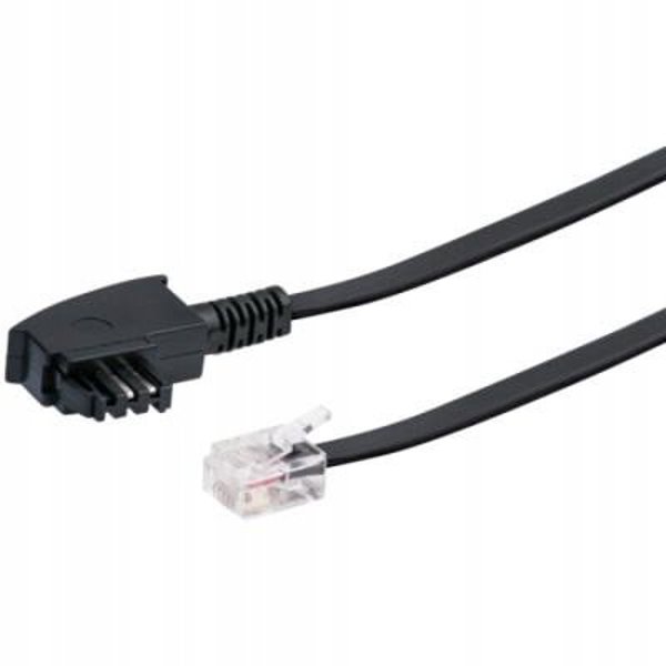 Schwaiger Schwaiger DSL-Kabel RJ12 6P2C -> TAE-F 6P4C 6m schwarz (TAL6532533) - AP185061