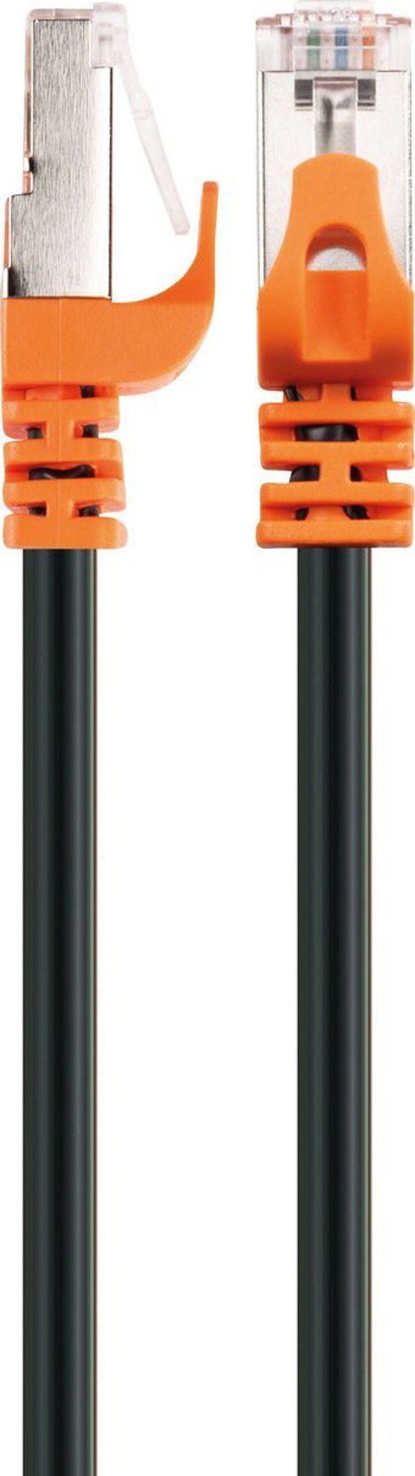 Schwaiger CKO7050 kabel sieciowy Cat7 S/FTP (S-STP) 5 m μαύρο, πορτοκαλί