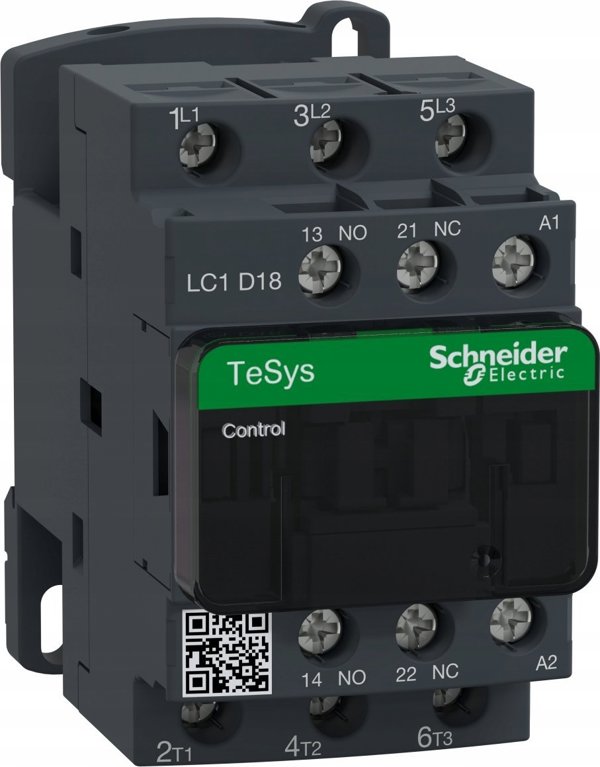 Schneider Electric Stycznik mocy 18A 3P 24V AC 50Hz 1Z 1R LC1D18B5
