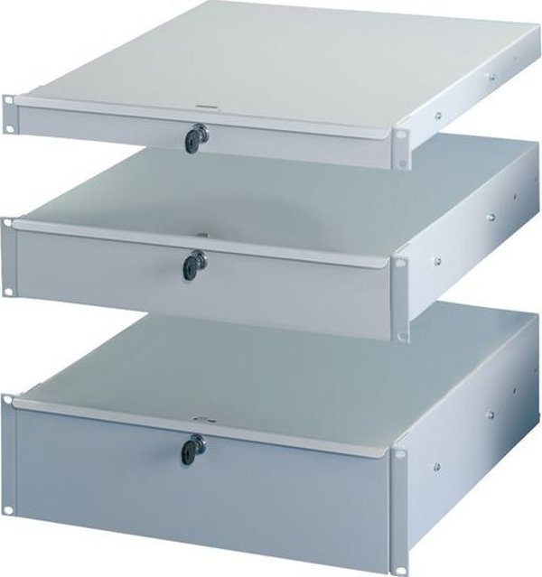 Συρτάρι SCHROFF 19, 1 HU, RAL 7035, RAL 7035 ανοιχτό γκρι