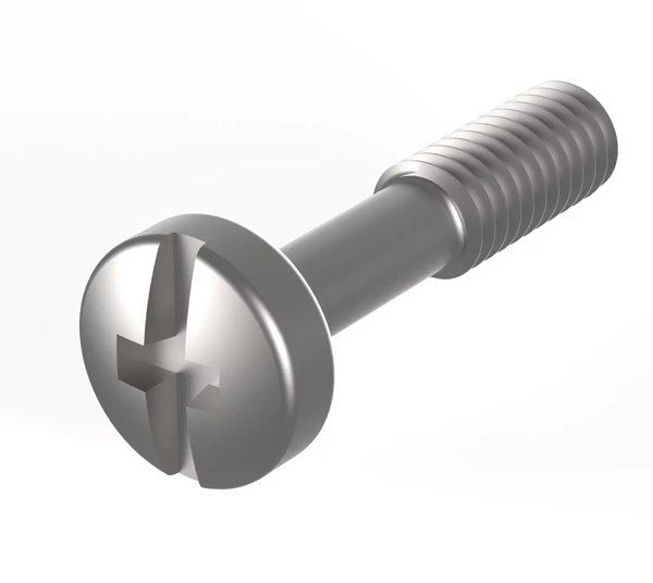 SCHROFF Śruba szyjkowa SCHROFF z rowkiem krzyżowym/płaskim – ŚRUBY SZYJKOWE M2,5X12,3 KR.100ST