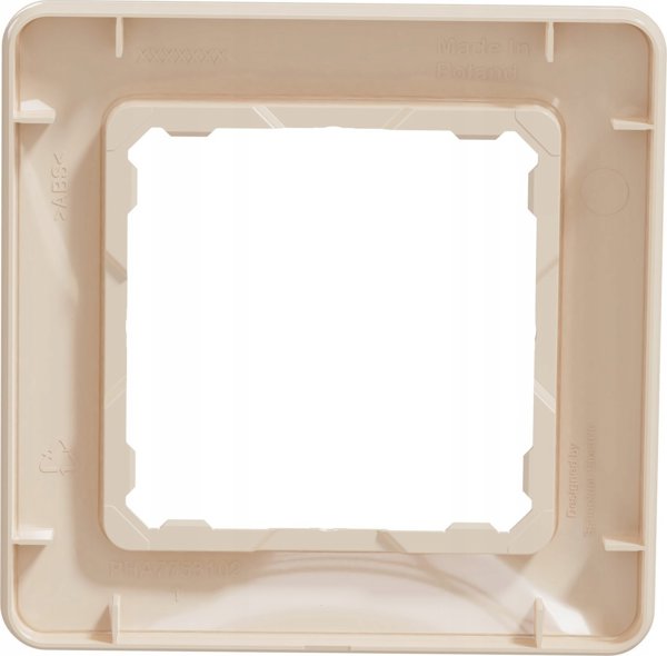 Schneider Sedna Design & Elements Πλαίσιο Μονής Θέσης, Μπεζ (SDD312801)