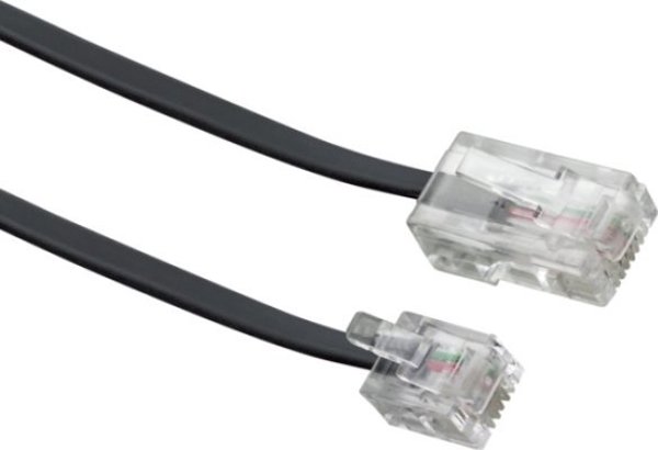 Schwaiger Schwaiger 6.0m RJ-11 - RJ-45 6 m Czarny
