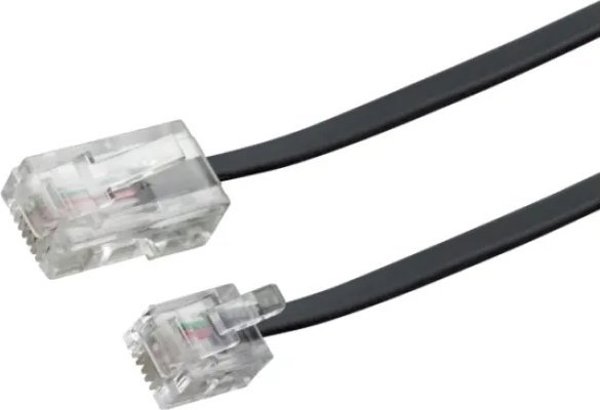 Schwaiger Schwaiger 6.0m RJ-11 - RJ-45 6 m Czarny