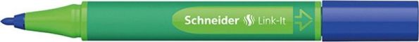 Schneider Φλαμάστερ Link-It, 1.0mm, Μπλε, Εργονομικός Σχεδιασμός από 88% Βιοπλαστικό