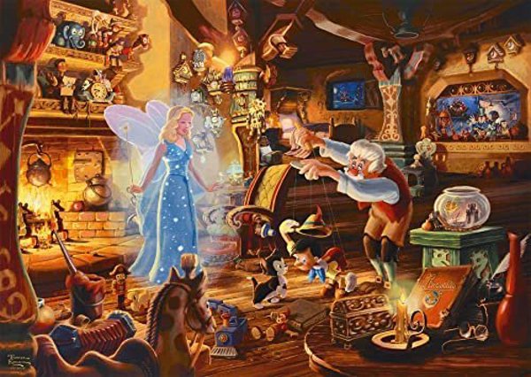 Schmidt Spiele Schmidt Spiele Thomas Kinkade Studios: Disney Dreams Collection - Geppetto's Pinocchio, Puzzle (1000 Pieces)